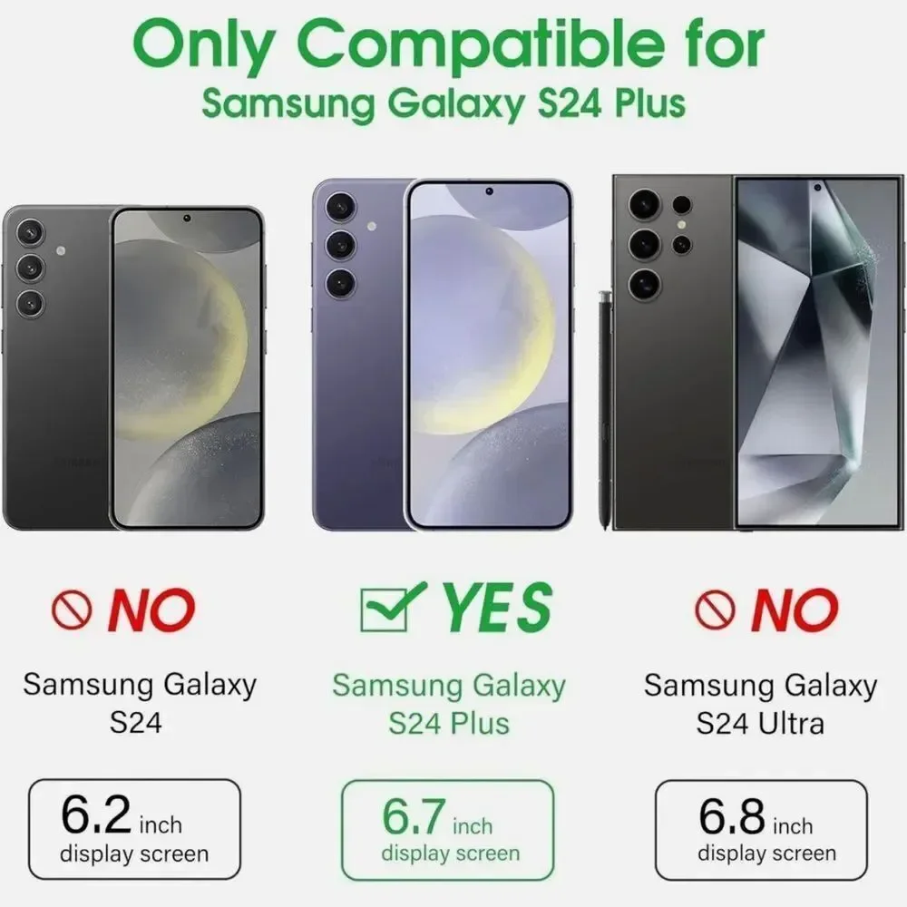 🤯5/$25🤯 Migeec Samsung Galaxy S24 Plus Shockproof Clear Phone Case